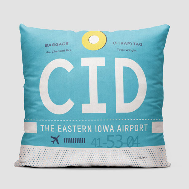 CID - Throw Pillow - Airportag