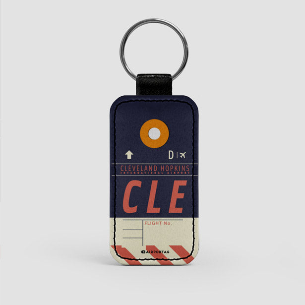CLE - Leather Keychain - Airportag