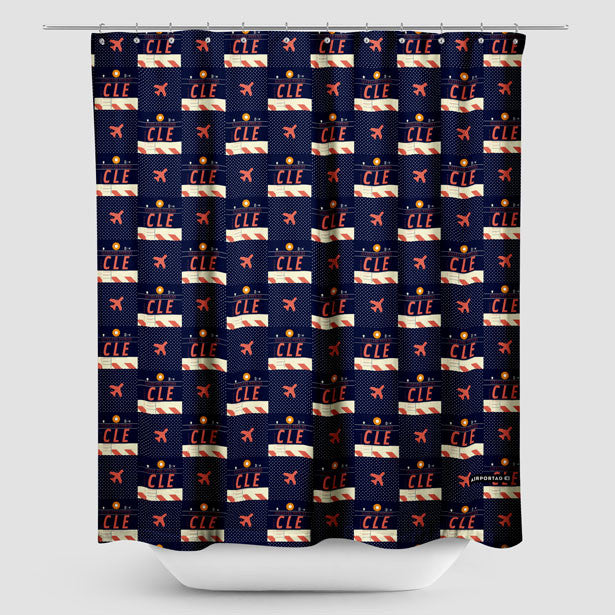 CLE - Shower Curtain - Airportag