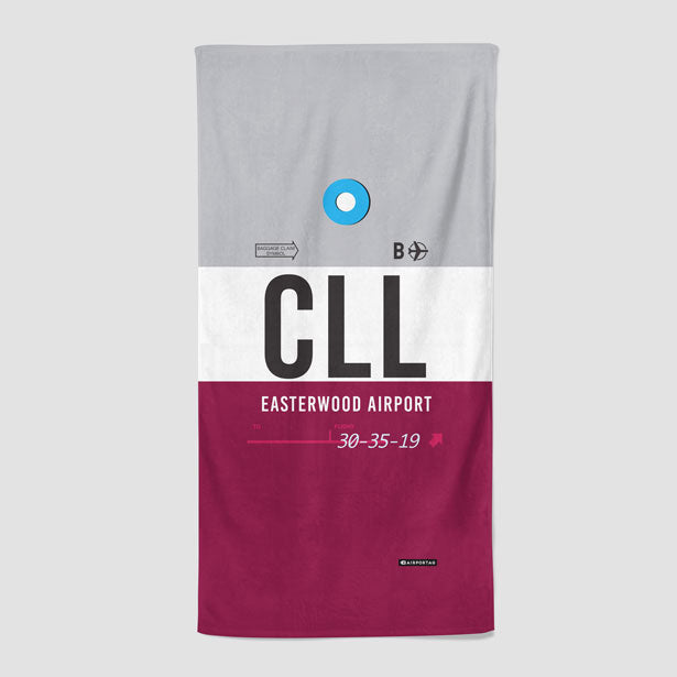 CLL - Beach Towel - Airportag
