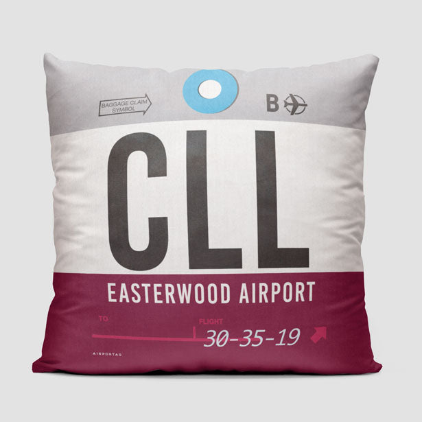 CLL - Throw Pillow - Airportag