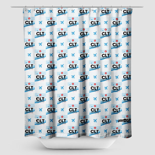 CLT - Shower Curtain - Airportag