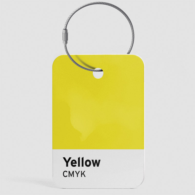 Yellow CMYK - Luggage Tag
