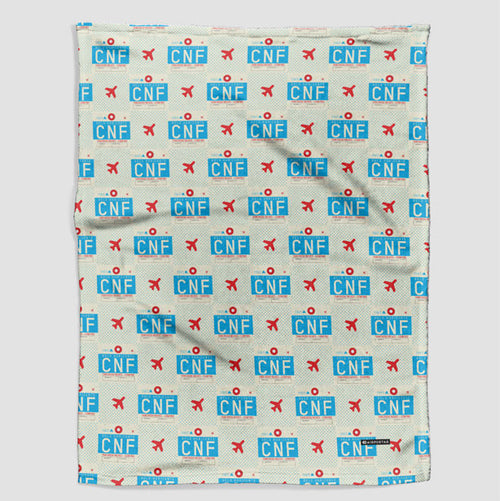 Throw Blanket CNF Airport Code Pattern throw-blanket-cnf-airport-code-pattern