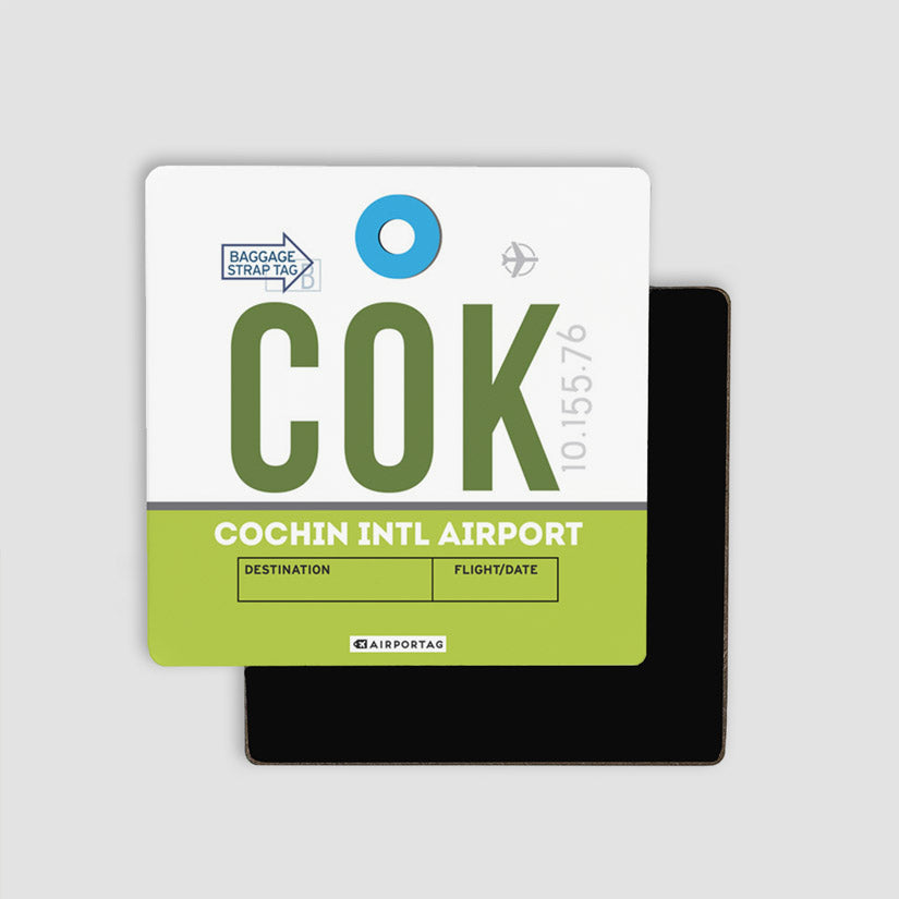 Mct Iata Code Fridge Magnets - Cochin Intl Airport - Kerala, India - IATA code MCT