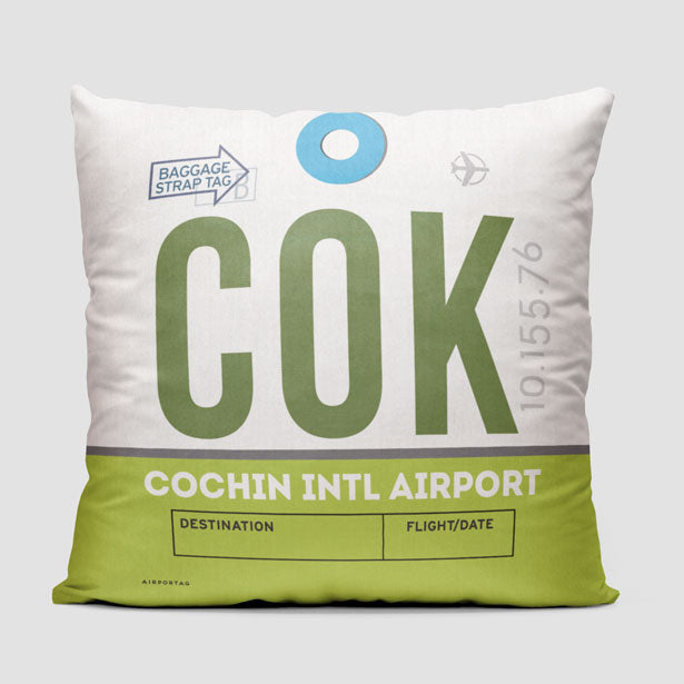 COK - Throw Pillow - Airportag