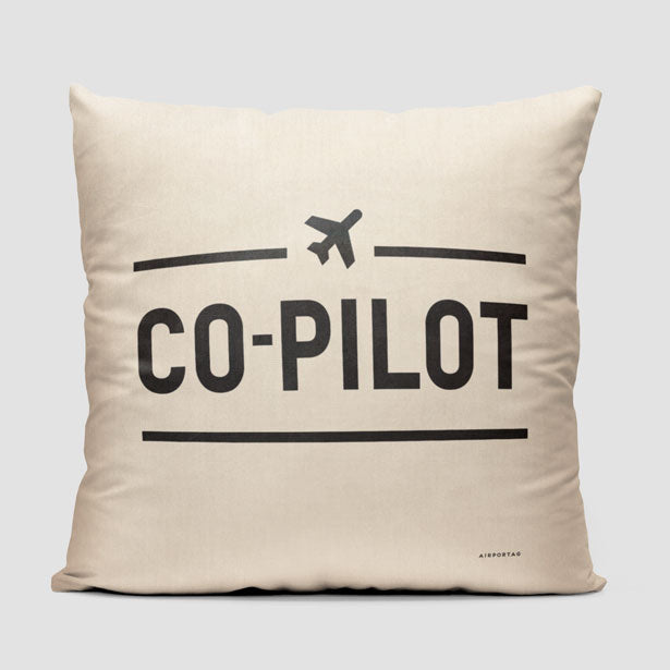 Copilot - Throw Pillow - Airportag