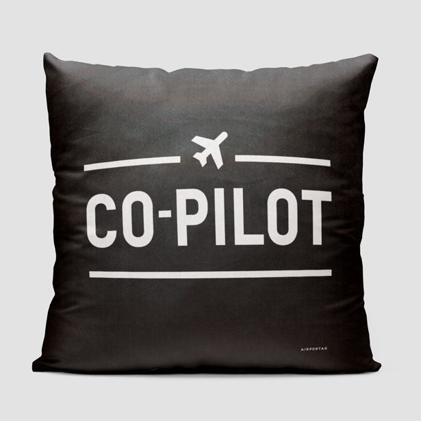 Copilot - Throw Pillow - Airportag