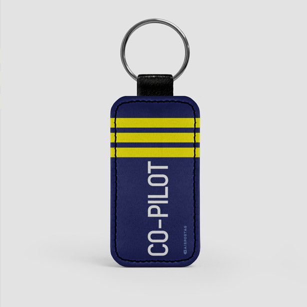Co-Pilot's Insignia  - Leather Keychain - Airportag