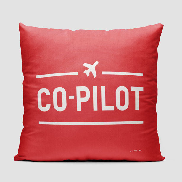 Copilot - Throw Pillow - Airportag