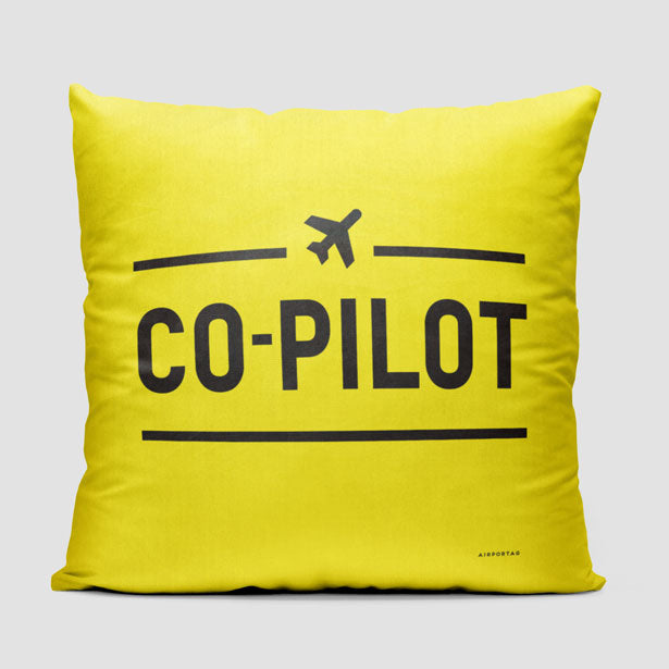 Copilot - Throw Pillow - Airportag