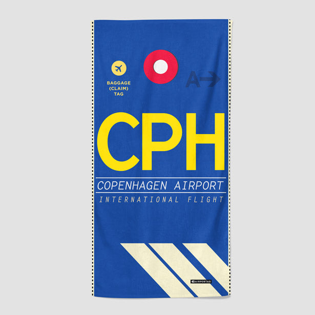 CPH - Beach Towel - Airportag