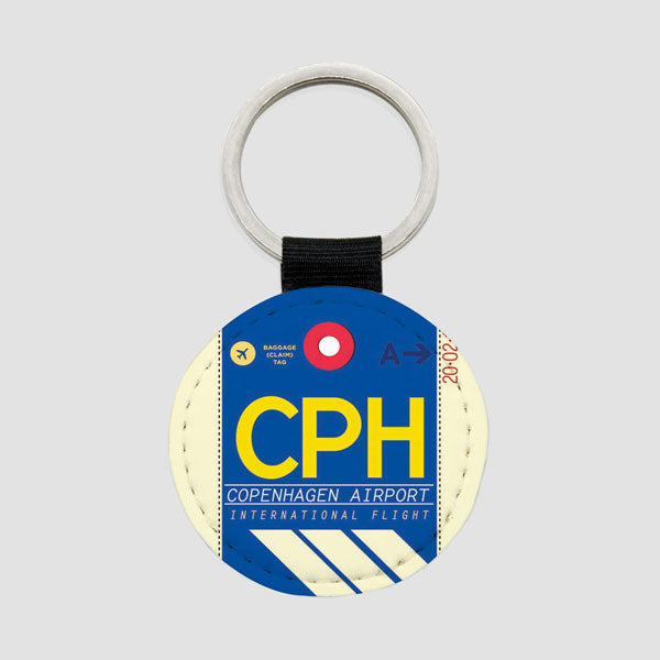 CPH - ラウンド キーチェーン
