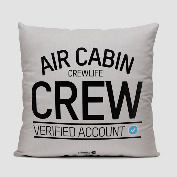 CREW Letters - Throw Pillow - Airportag