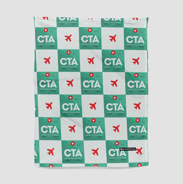 Throw Blanket CTA Airport Code Pattern throw-blanket-cta-airport-code-pattern