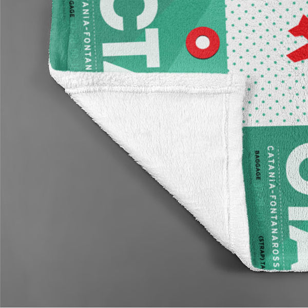 Throw Blanket CTA Airport Code Pattern throw-blanket-cta-airport-code-pattern