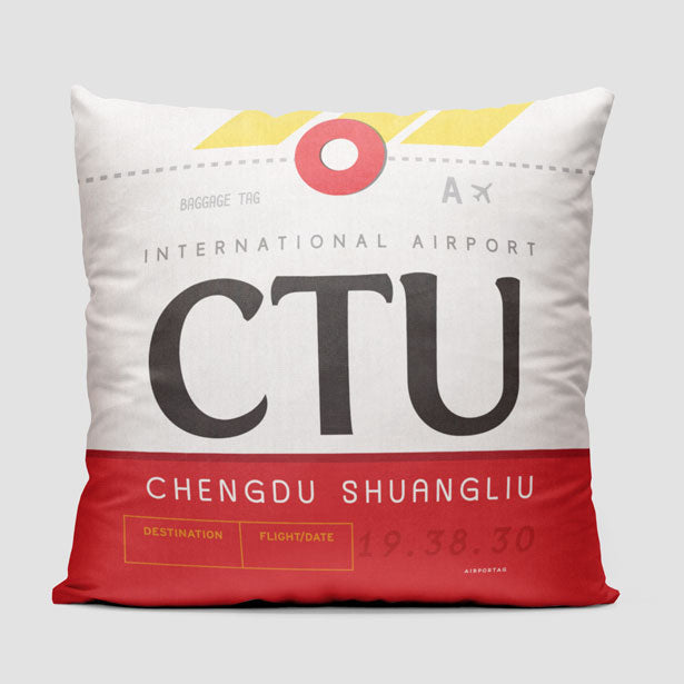 CTU - Throw Pillow - Airportag