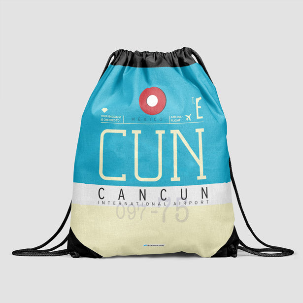 CUN - Drawstring Bag - Airportag