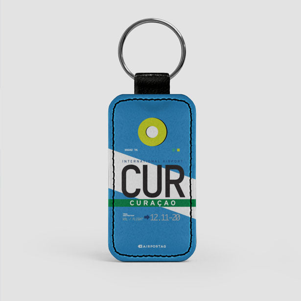 CUR - Leather Keychain - Airportag