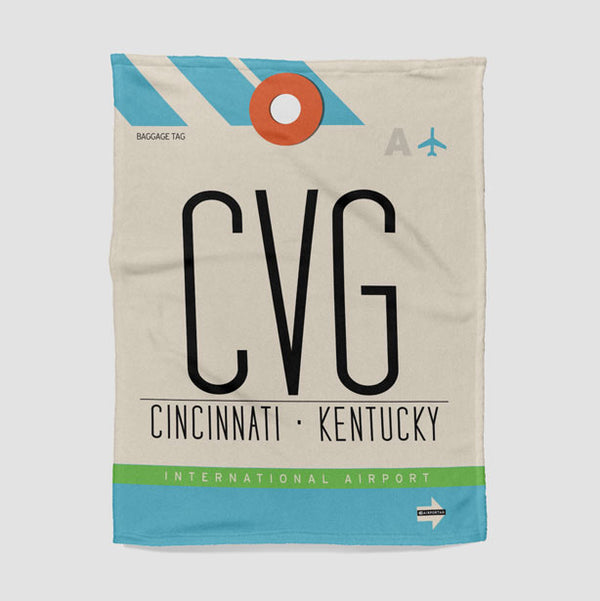 Throw Blanket CVG Airport Code Pattern throw-blanket-cvg-airport-code-pattern