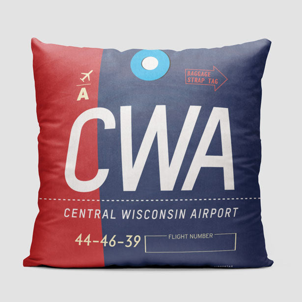 CWA - Throw Pillow - Airportag