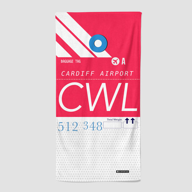 CWL - Beach Towel - Airportag