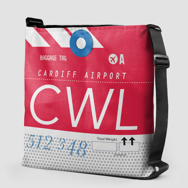 Tote Bag - CWL - Cardiff Airport - Wales, United Kingdom - IATA code CWL