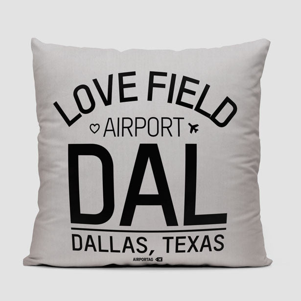 DAL Letters - Throw Pillow - Airportag