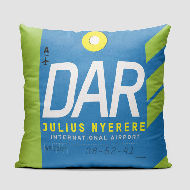 DAR - Throw Pillow - Airportag