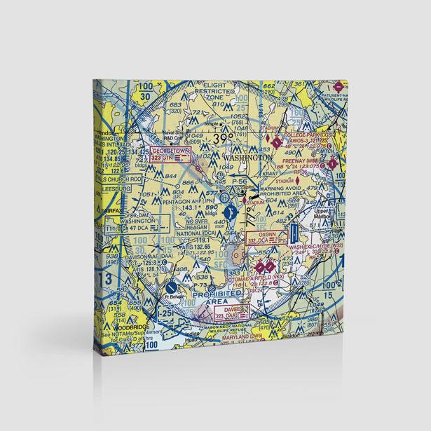 DCA Sectional - Canvas - Airportag