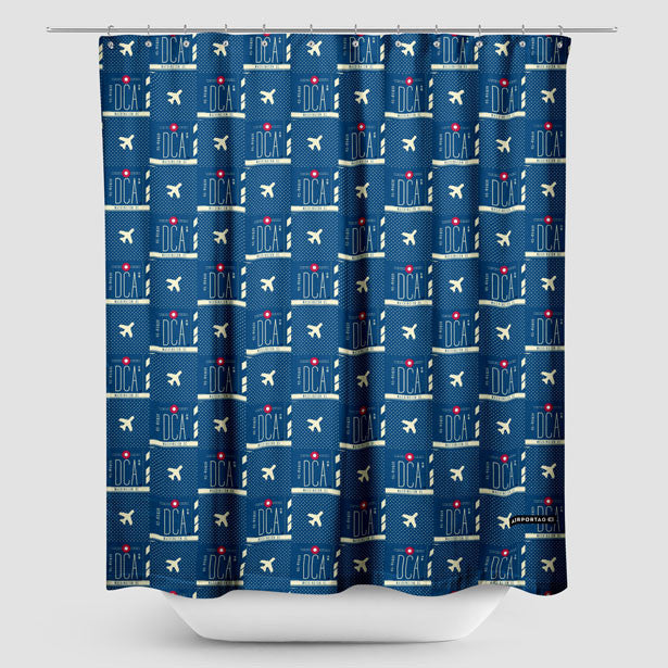 DCA - Shower Curtain - Airportag