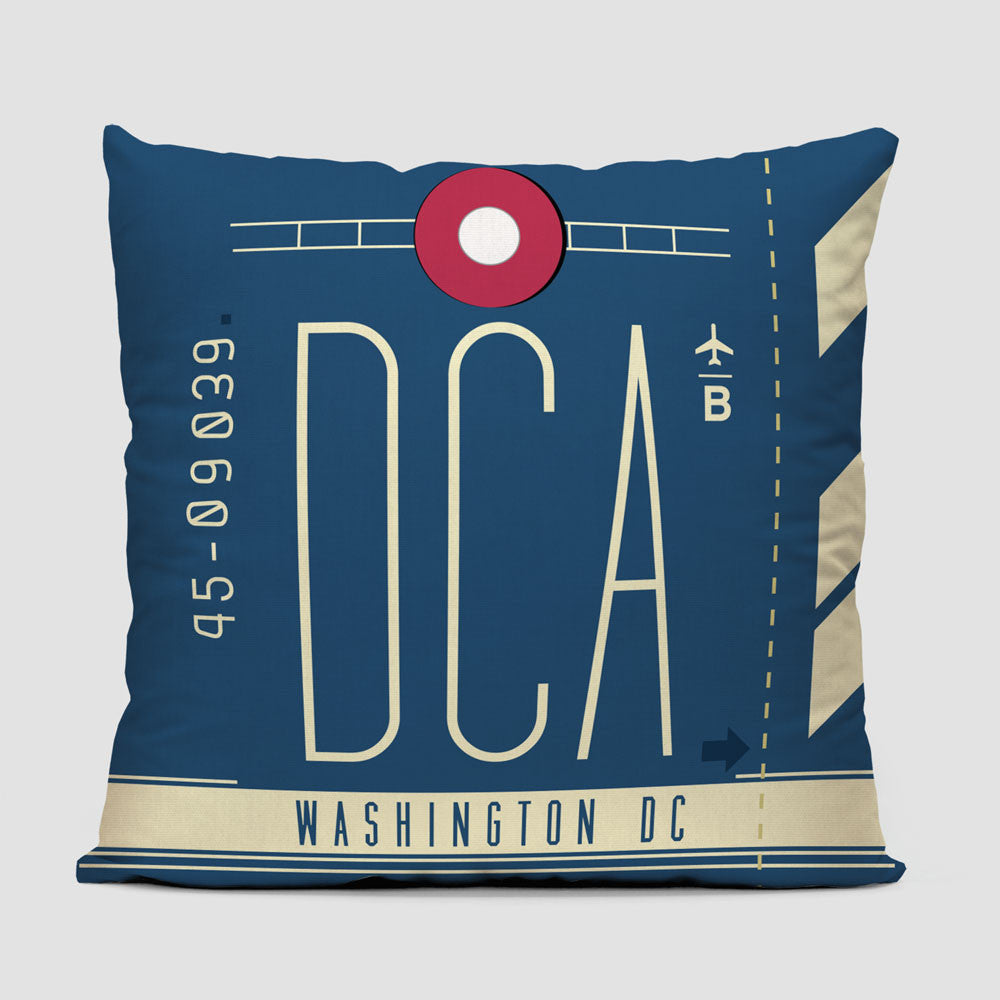 DCA - Throw Pillow - Airportag