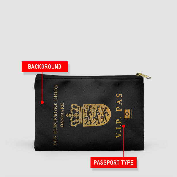 Denmark - Passport Pouch Bag - Airportag