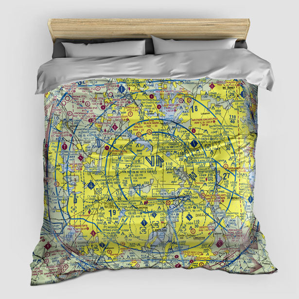 DFW Sectional - Duvet Cover - Airportag