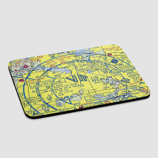 DFW Sectional - Mousepad - Airportag