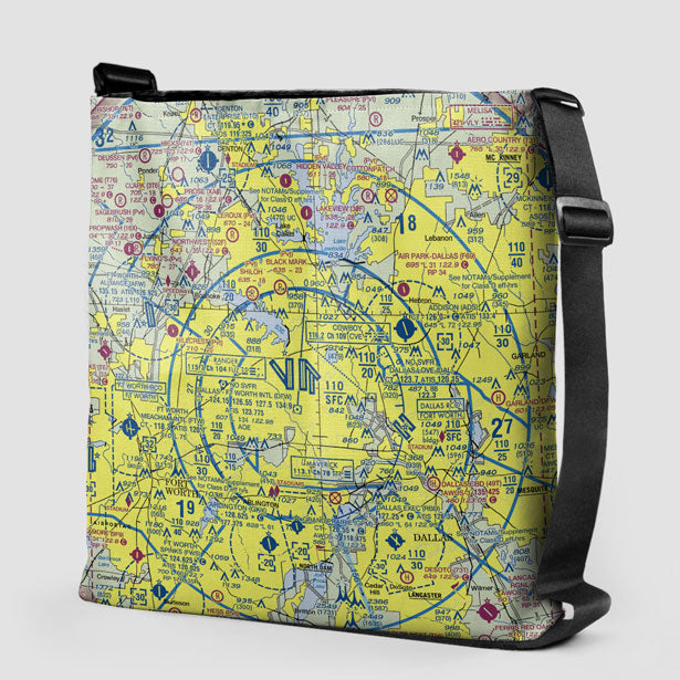 DFW Sectional - Tote Bag - Airportag