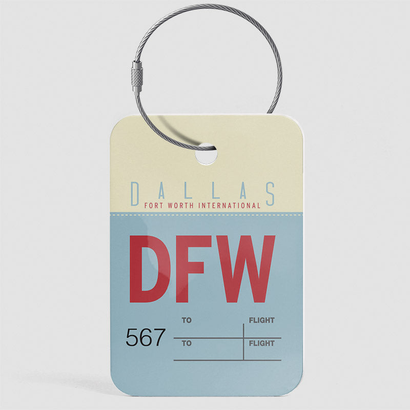 DFW - Étiquette de bagage
