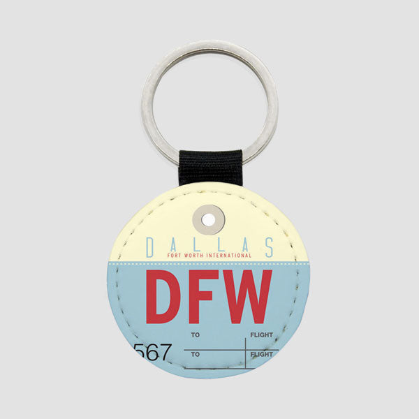 DFW - Round Keychain