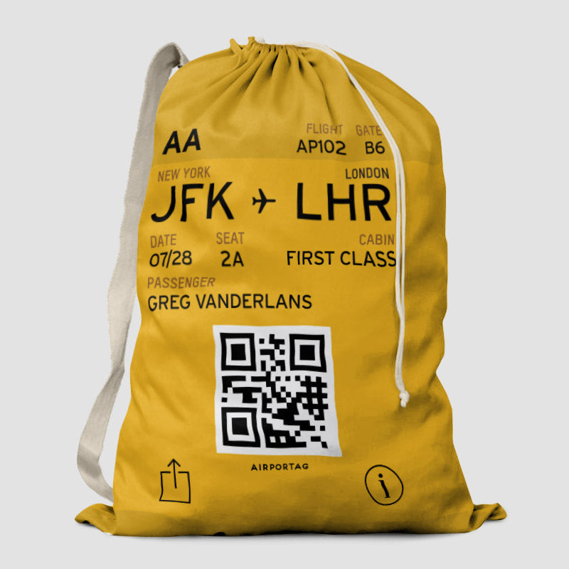 Digital Boarding Pass - Laundry Bag - Airportag