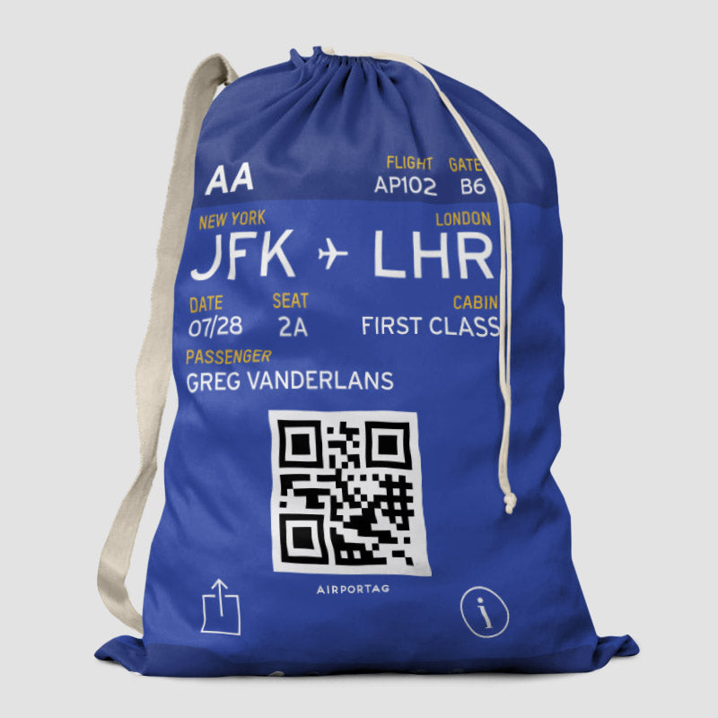Digital Boarding Pass - Laundry Bag - Airportag