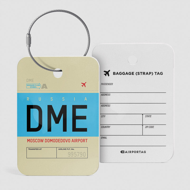 DME - Étiquette de bagage