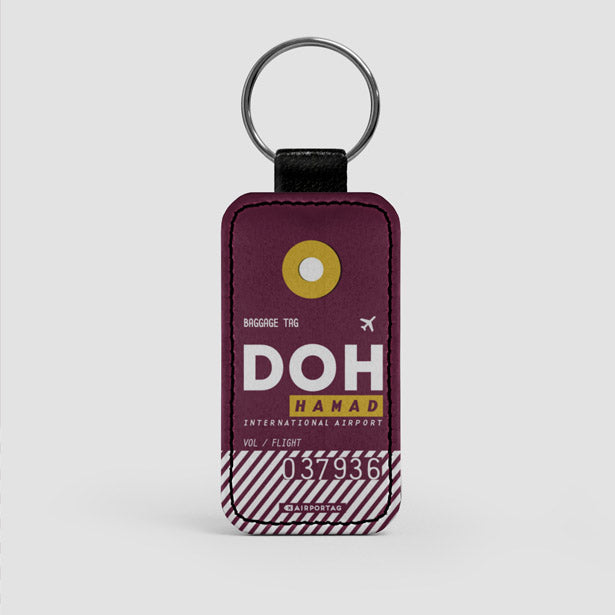 DOH - Leather Keychain - Airportag