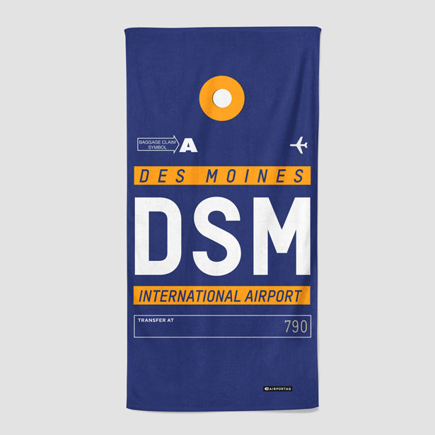 DSM - Beach Towel - Airportag