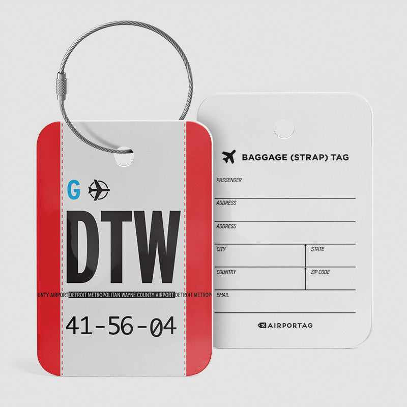 DTW - Luggage Tag