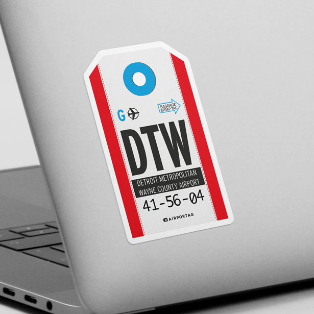 DTW - Sticker - Airportag