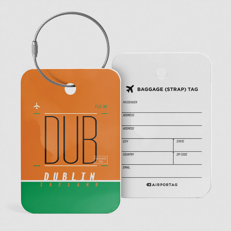 DUB - Étiquette de bagage