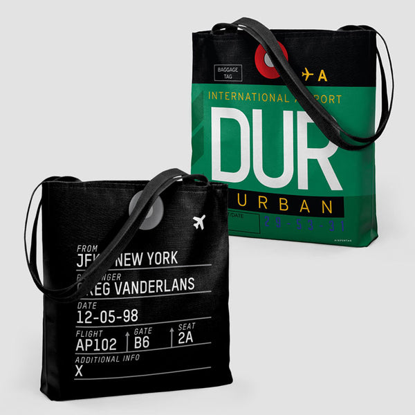 tote-bag-dur-king-shaka-intl-airport-durban-south-africa-iata