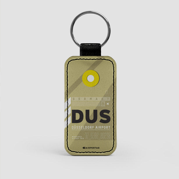DUS - Leather Keychain - Airportag