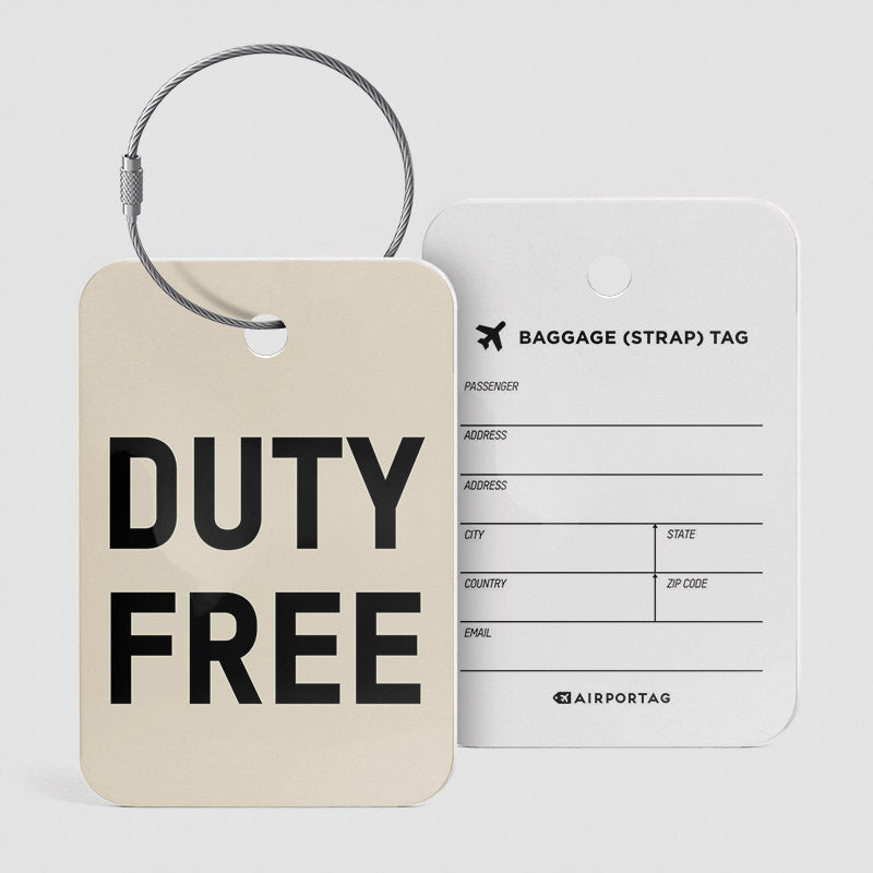 Duty Free - Luggage Tag