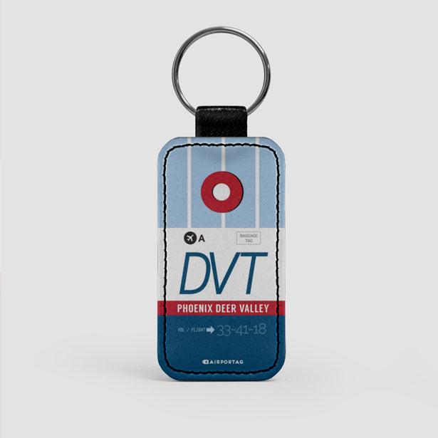 DVT - Leather Keychain - Airportag